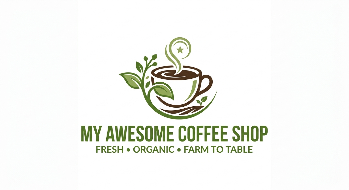 My Awesome Coffee Shop Logo